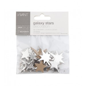 Декоративные элементы для украшения Galaxy stars set of 40 pcs серебро 0128.0040.01