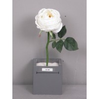 Роза Капустная,  искусственная, белая