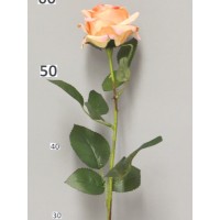Роза Дижон, искусственная,  персик  64cm