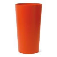 NIEUWKOOP Дизайнерское кашпо Primus structuur, круглое, 43x75 cm RAL2004 оранжевое