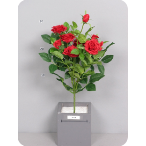Искусственная Роза "Потро", букет красный, 45 см 