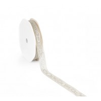 Бижутерная лента "Bijoux ribbon" 15 м 15 мм серая 5035.1515.71