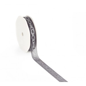 Бижутерная лента "Bijoux ribbon" 15 м 15 мм антрацит 5035.1515.84