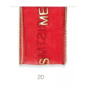 Упаковочная лента "Рождество" Royal christmas  ribbon 15m x 1,5cm 5080 1515.20 красный