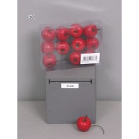 Яблоки красные, 12 штук в упаковке, 35 мм