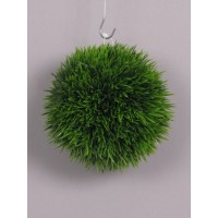Шар из травы, зеленый, диаметр 14 см
