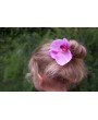 Заколка-брошь для волос "Розовая орхидея" в ассортименте