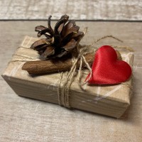  Мыло из масла аргана и какао по 50г  2 шт с декором "День Св. Валентина"