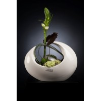 Керамическая ваза TIZIANO "Сесита" низкая, 25 см