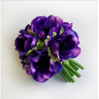 Анемон, шар,  темно-фиолетовый, 12 см