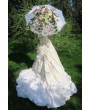 Купить свадебный зонтик из искусственных цветов для фотосессии
