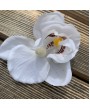 Заколка-брошь, бутоньерка " Белая орхидея" в ассортименте